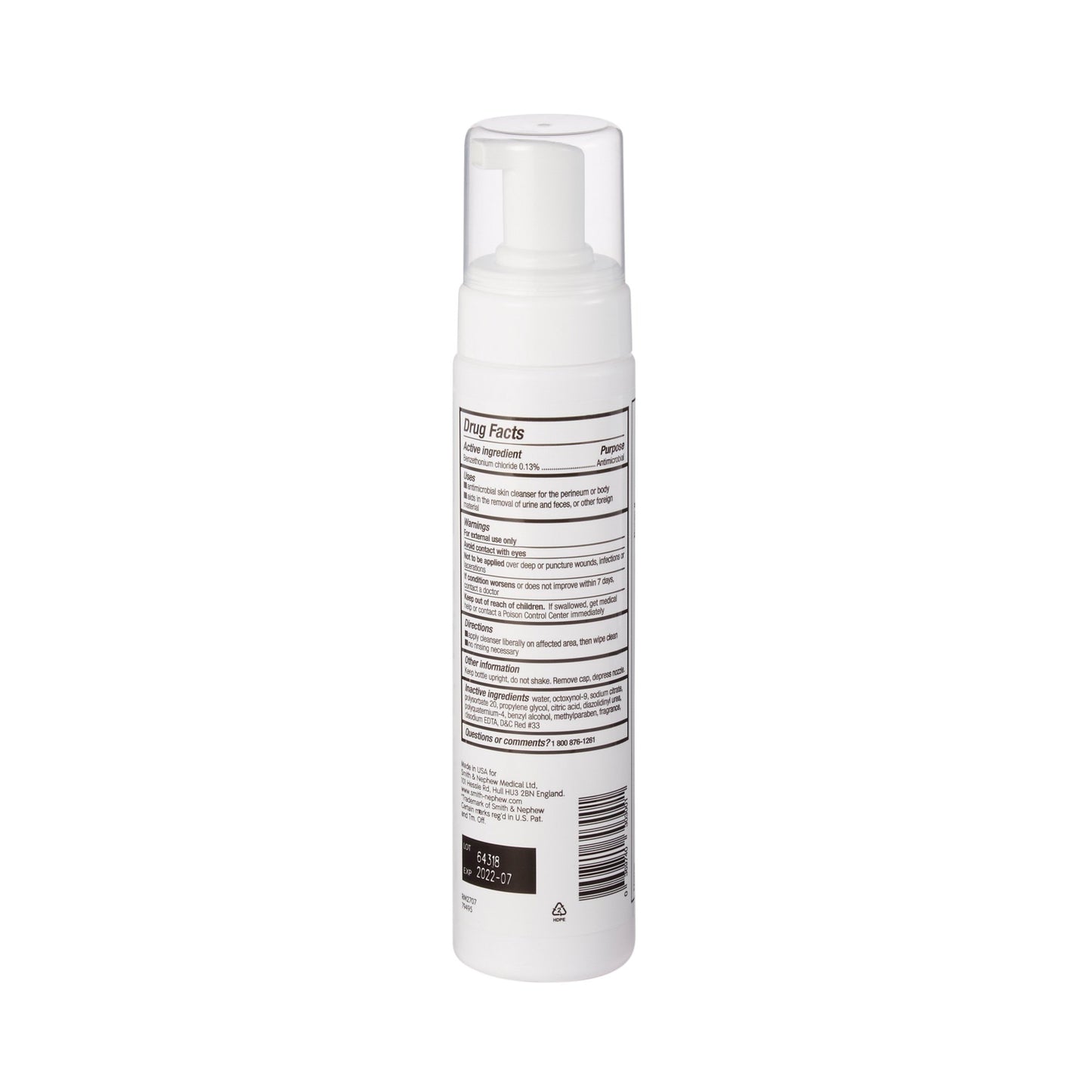 CLEANSER, FOAM NURSING CARE 8OZ