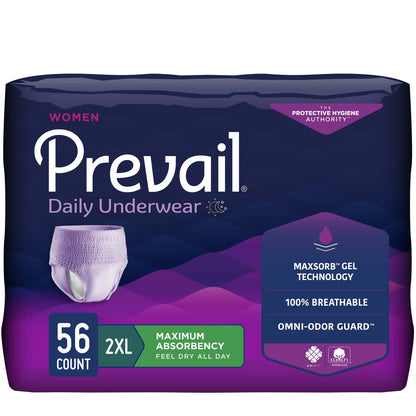 UNDERWEAR, PREVAIL WOMEN 2X-LG64"-80"