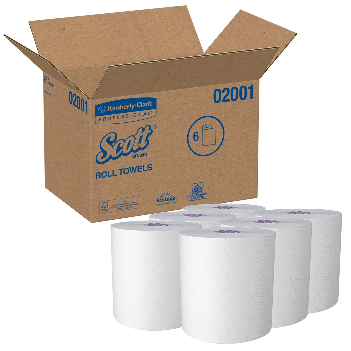 TOWEL, PAPER ROLL HARD F/SCOTTESSENTIAL DISP