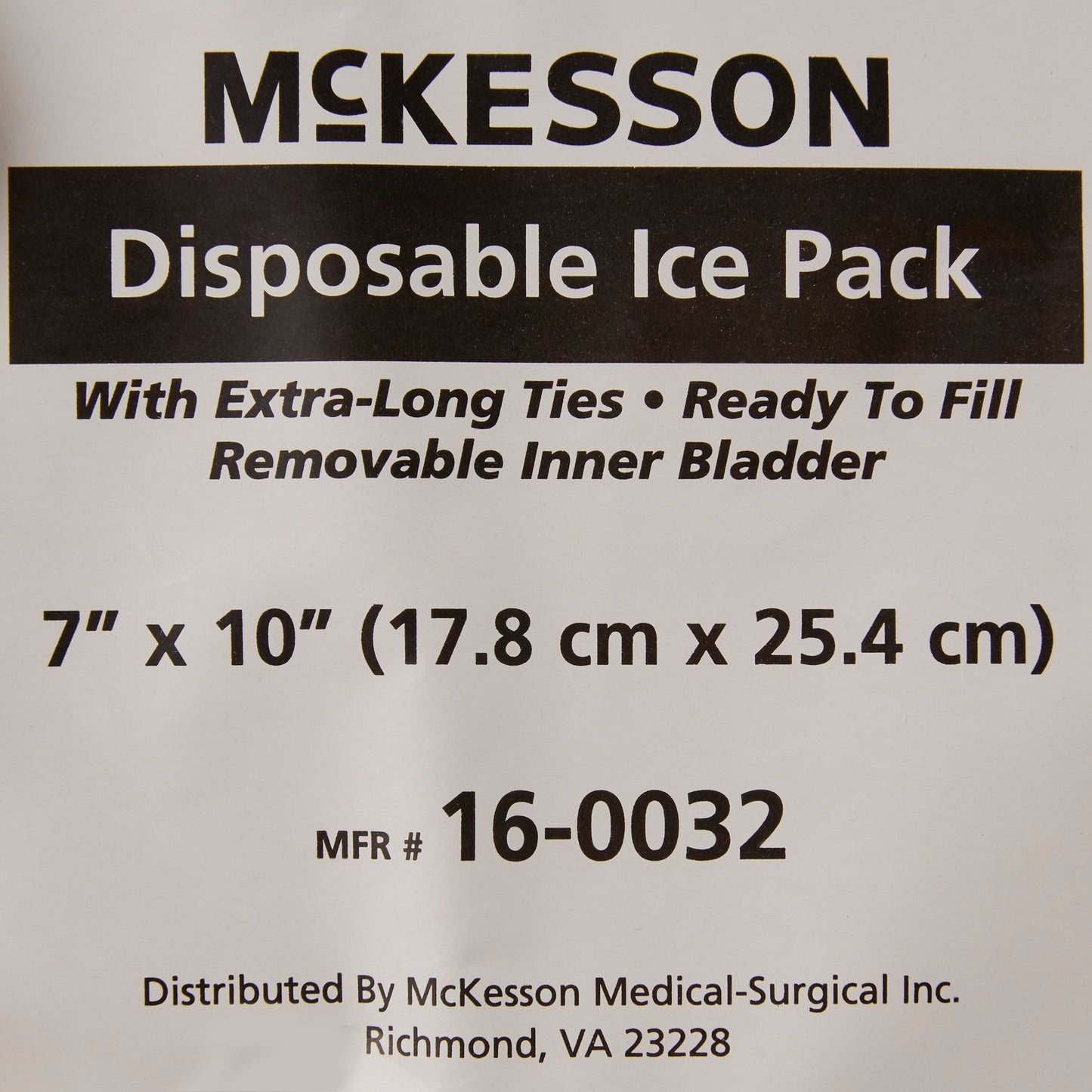 PACK, ICE W/TIES 7"X10" LF
