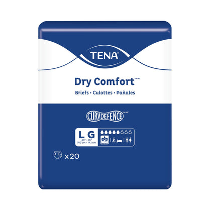 BRIEF, INCONT TENA DRY COMFORTLG