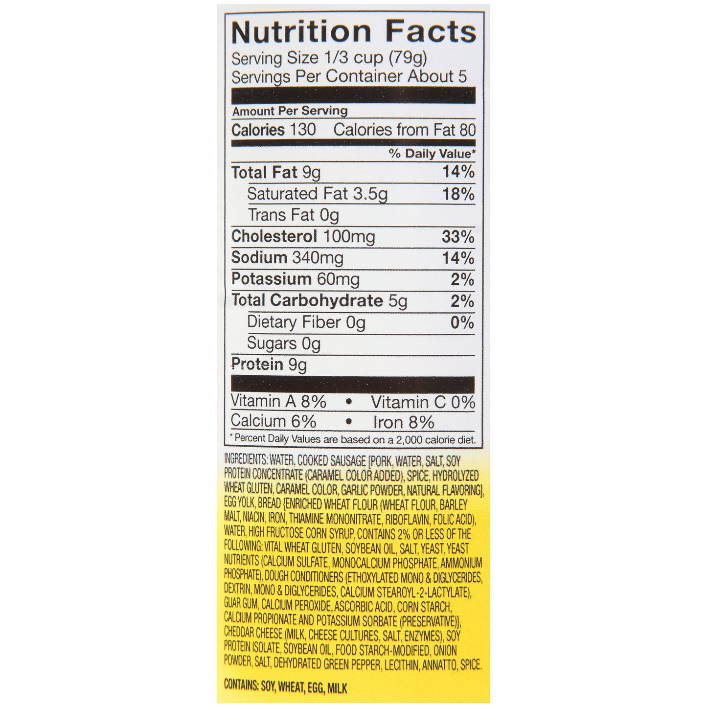 THICK-IT, PUREE OMELET WI/SAUSAGE/CHEESE 15OZ