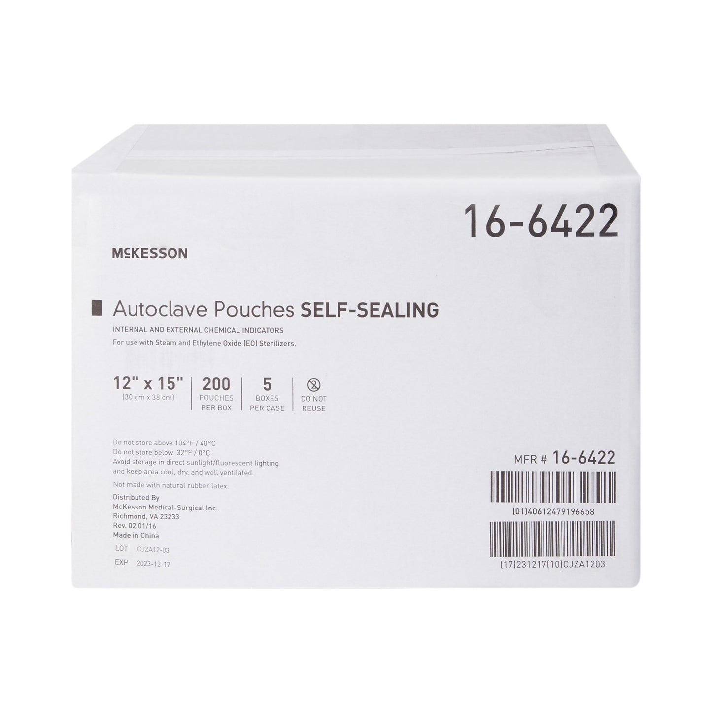 POUCH, SELF SEAL ECON 12X15