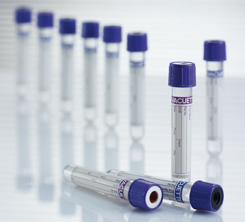 TUBE, BLD COL K3EDTA LAV/BLK 6ML PET VACUETTE