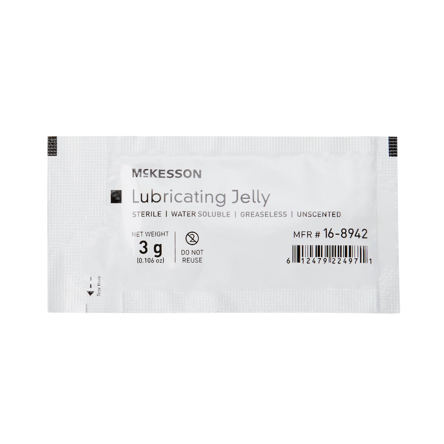 LUBRICATING JELLY, STR FOIL PKT 3GRAM