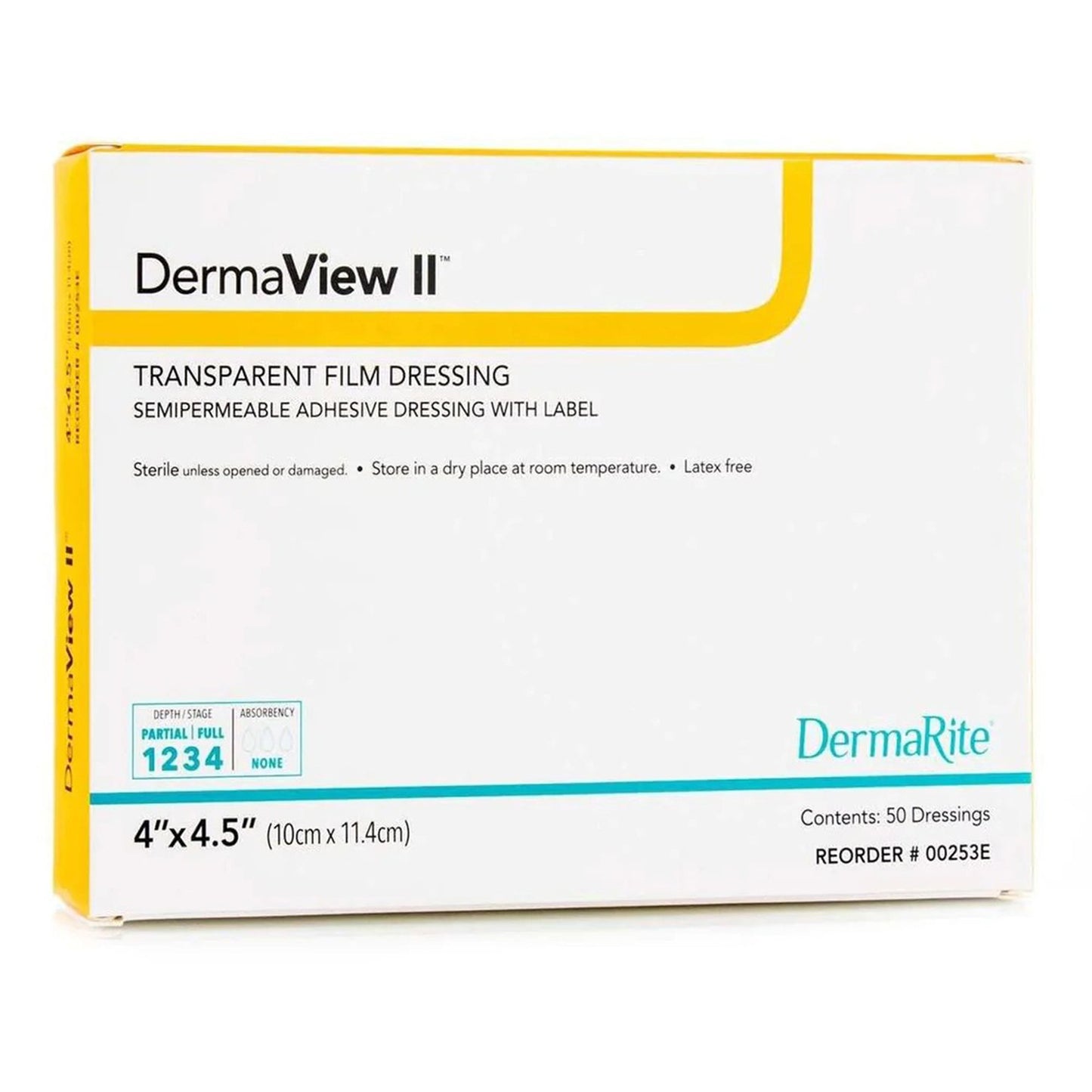 DRESSING, DERMAVIEW II 4"X5"