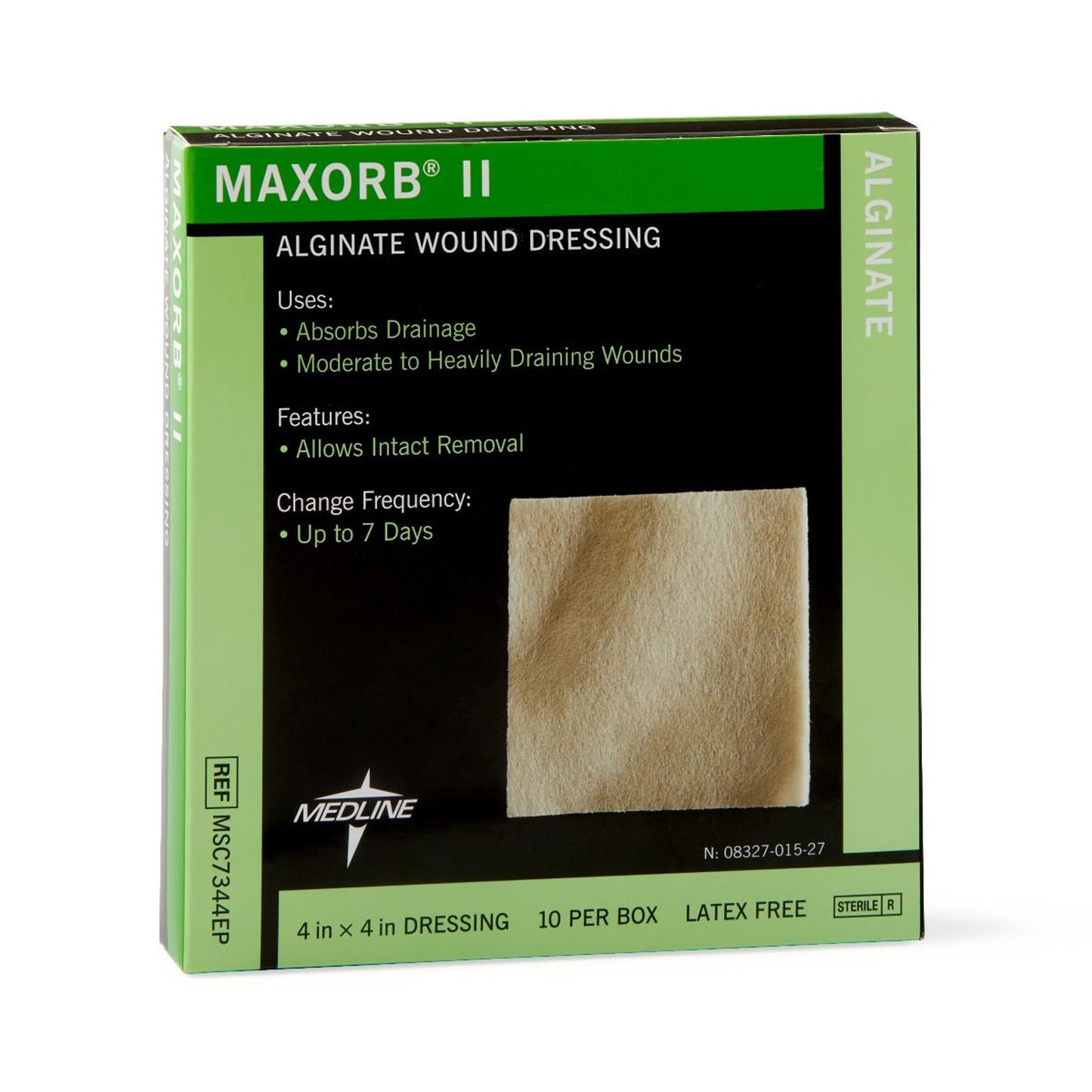 DRESSING, MAXORB II ALGINATE 4"X4"