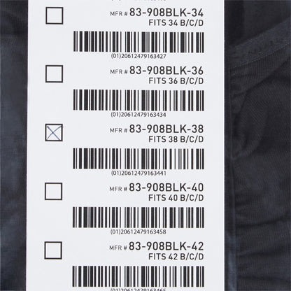 SUPPORT, SURGI-BRA II BREAST COTTON BLK LF 38B/C/D MGM83