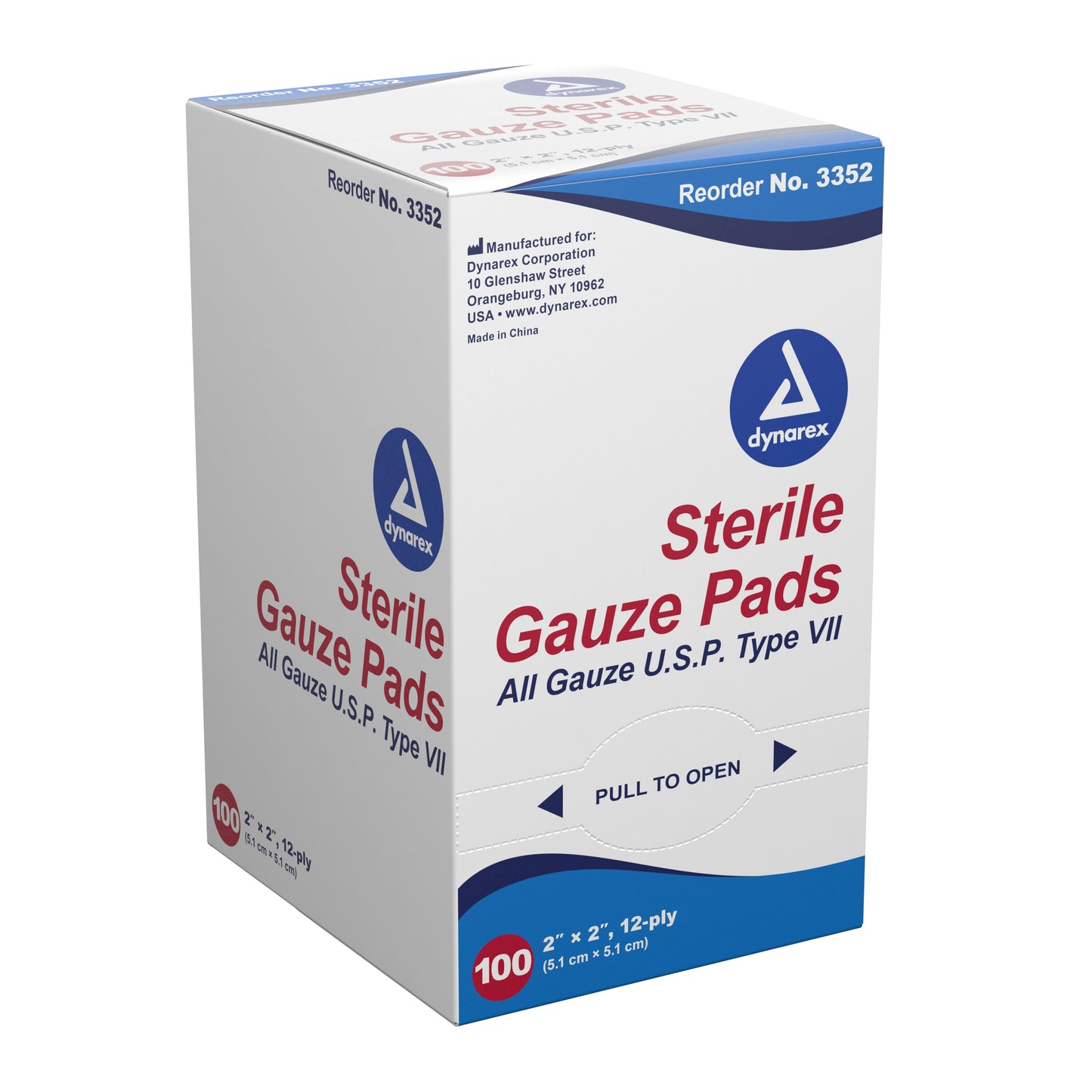 PAD, GAUZE 2X2X12
