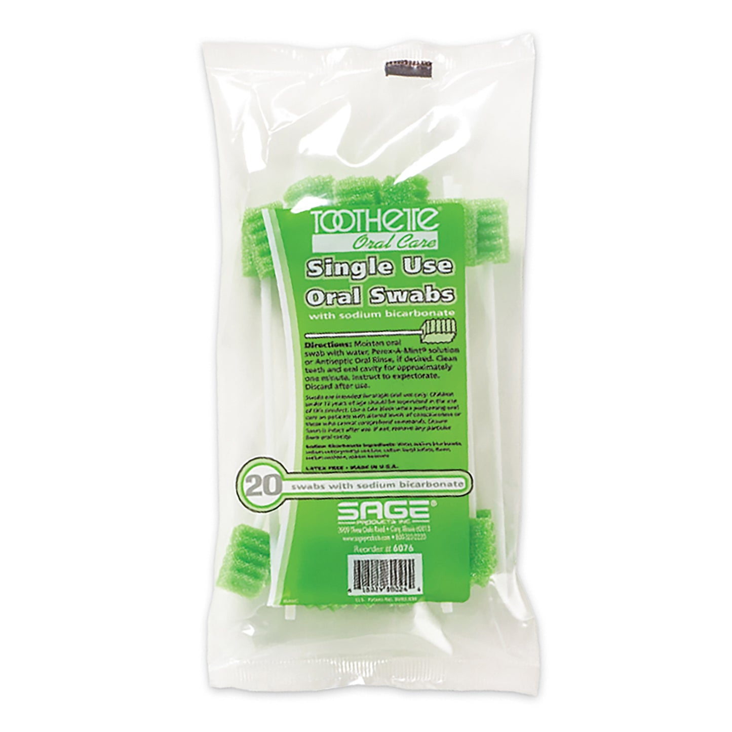 SWAB, ORAL W/ NA BICARB