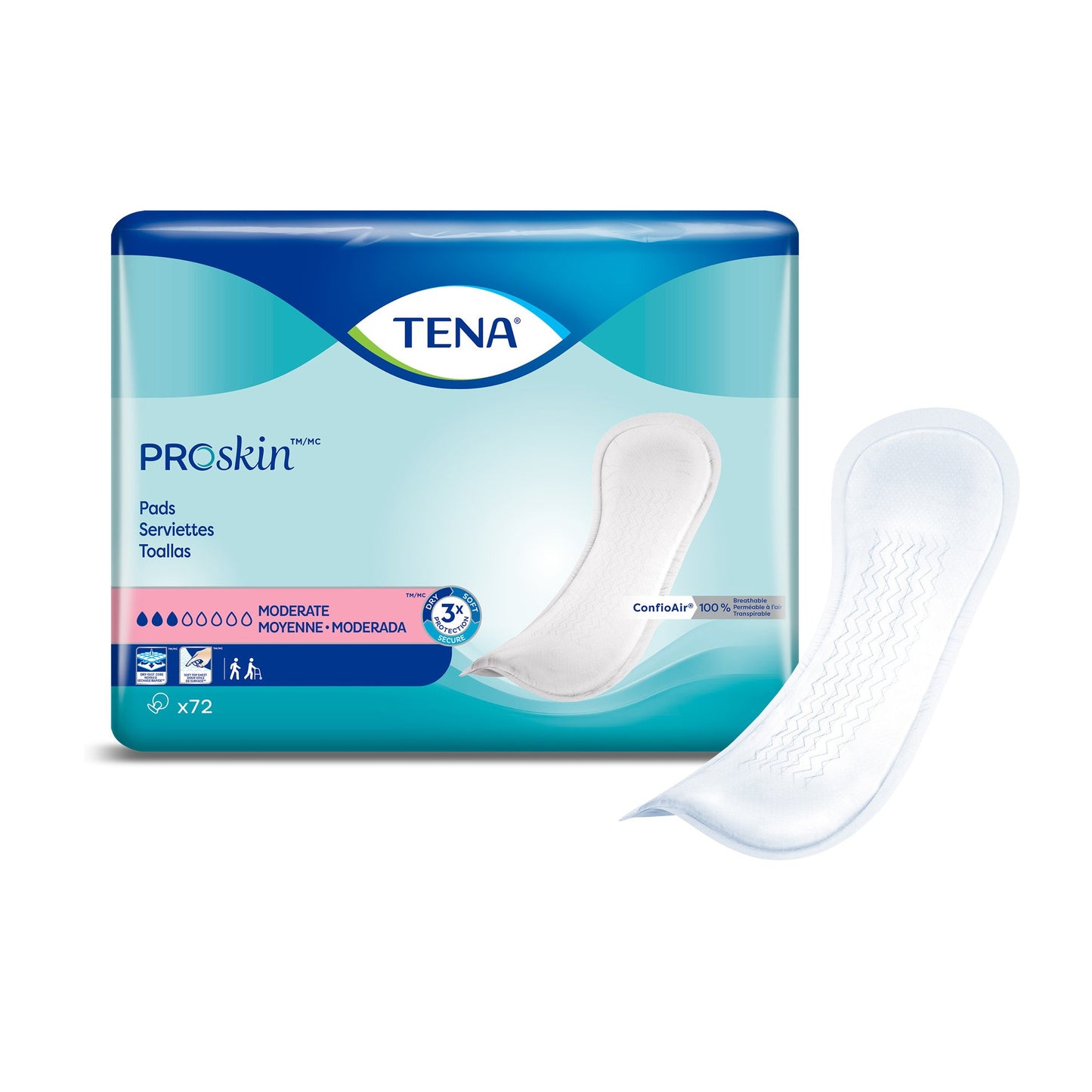 PAD, INCONT TENA MODERATE ABSORB