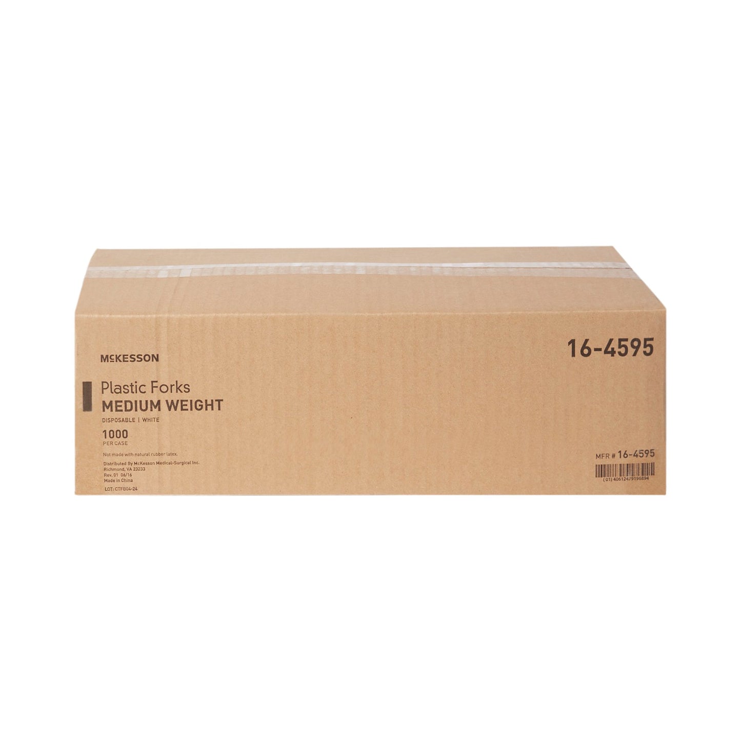 FORK, PLASTIC MED WGHT WHT 5 3/4"
