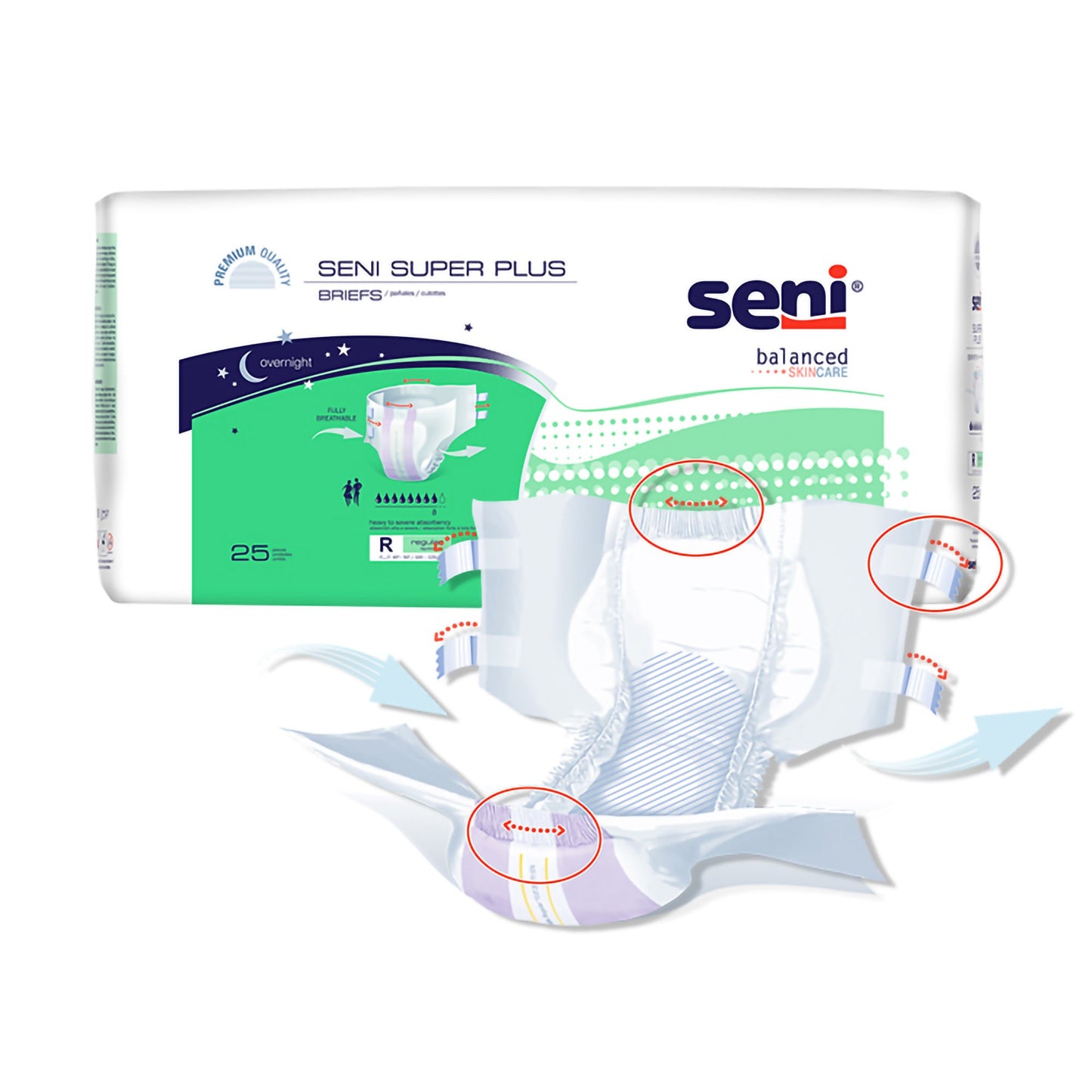 BRIEF, INCONT SENI SUPER PLUSMED 30"-43"