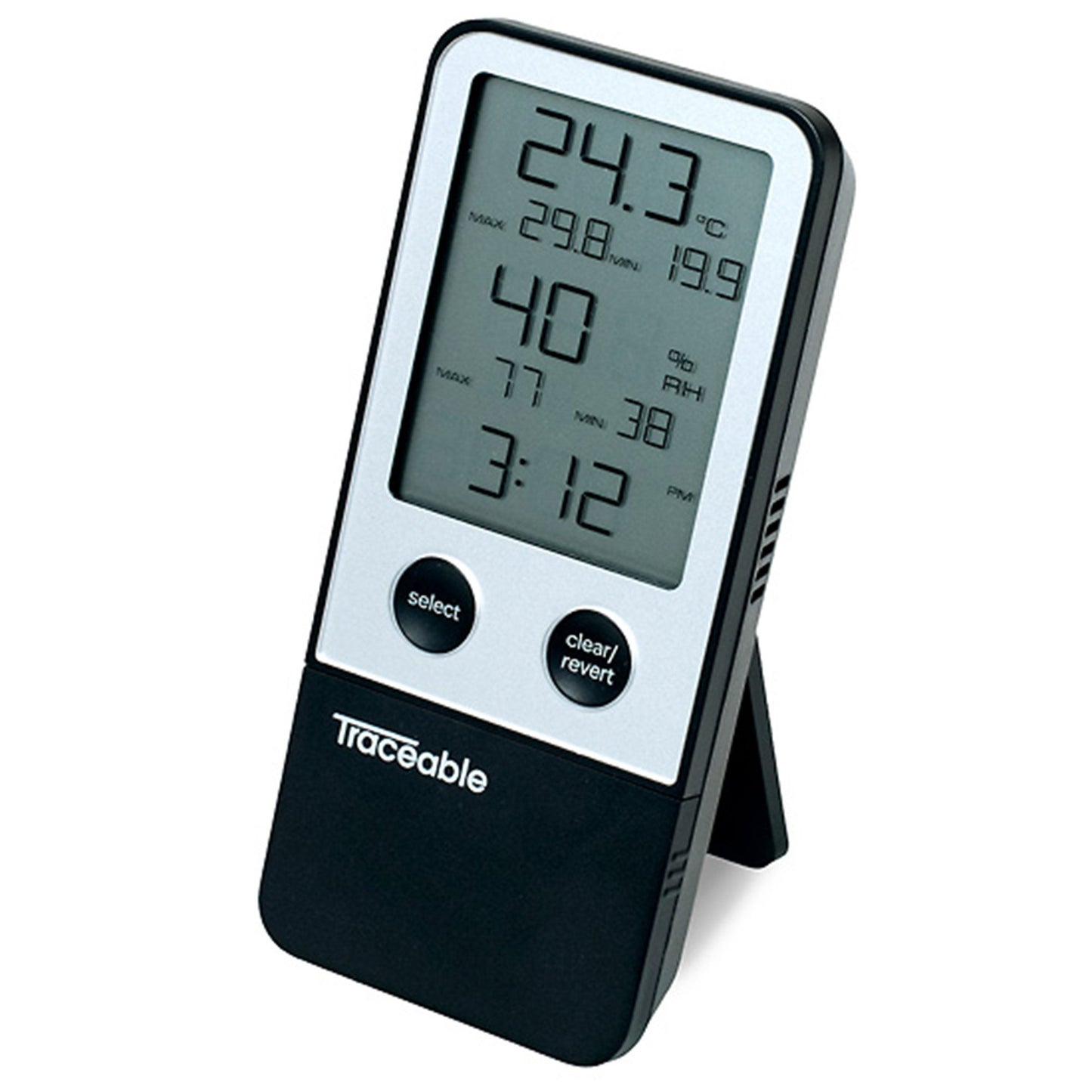 THERMOMETER TRACE DIG COMBOTHERMOM/CLOCK/HUMIDITY MONITOR