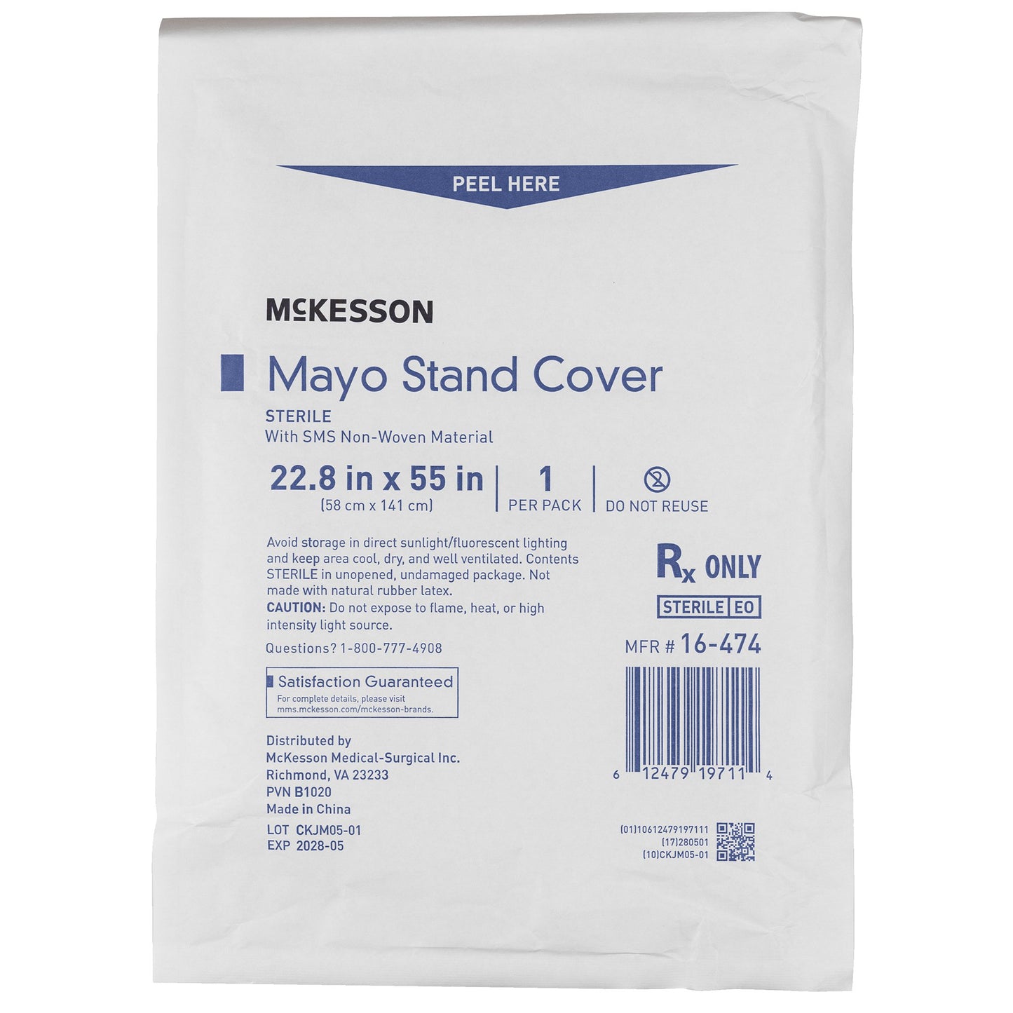 COVER, MAYO STAND 22.8"X55.5"