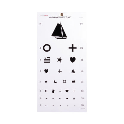 CHART, EYE TEST KINDERGRTN LF20' 22"X11"