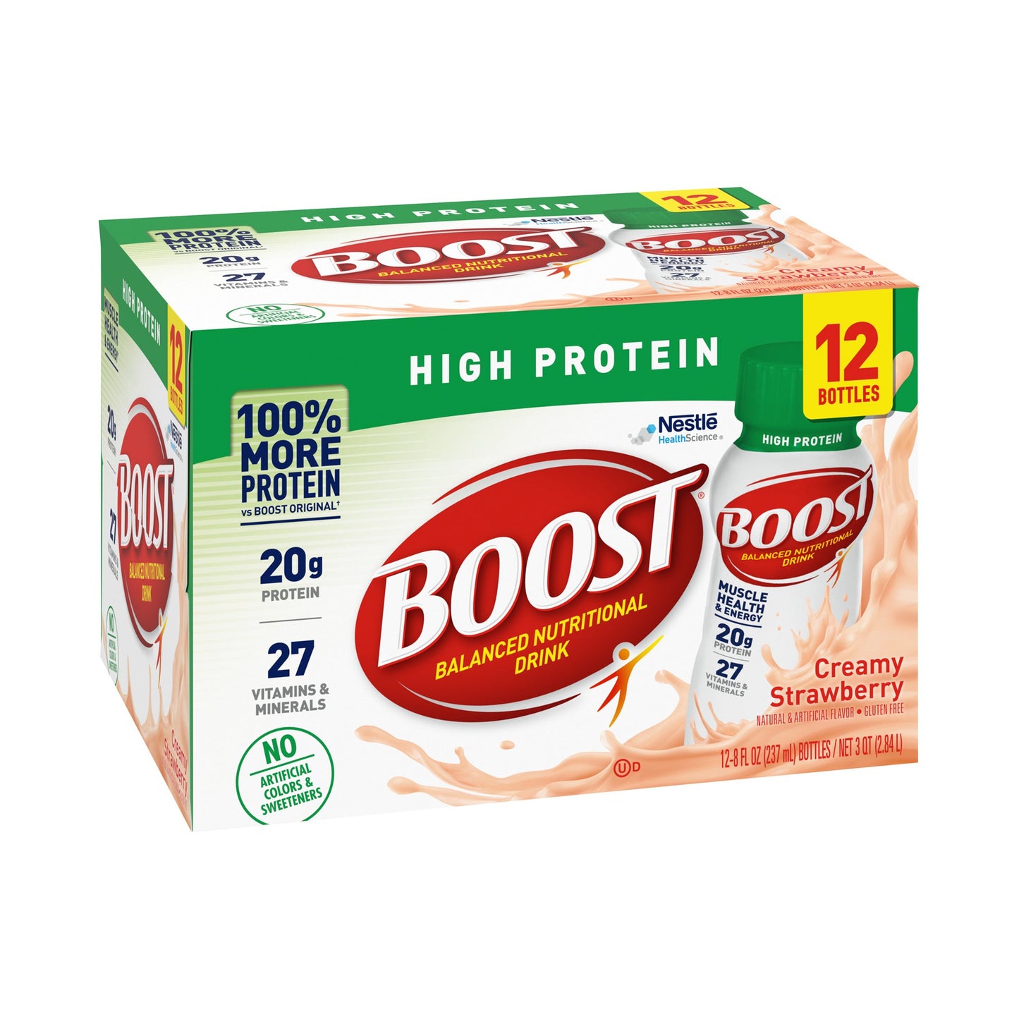 BOOST, HI PROTEIN CREAMY STRAWBERRY 8OZ