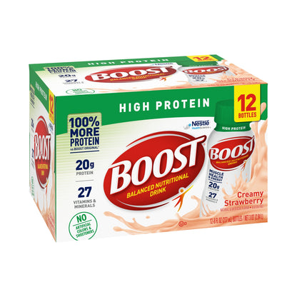 BOOST, HI PROTEIN CREAMY STRAWBERRY 8OZ