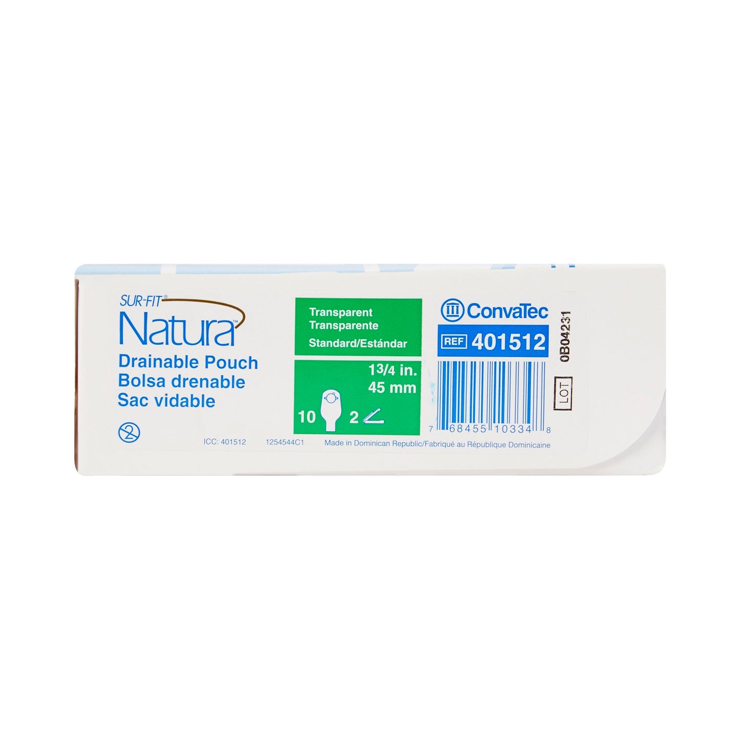 POUCH, DRN 12" TRAN 1 3/4"