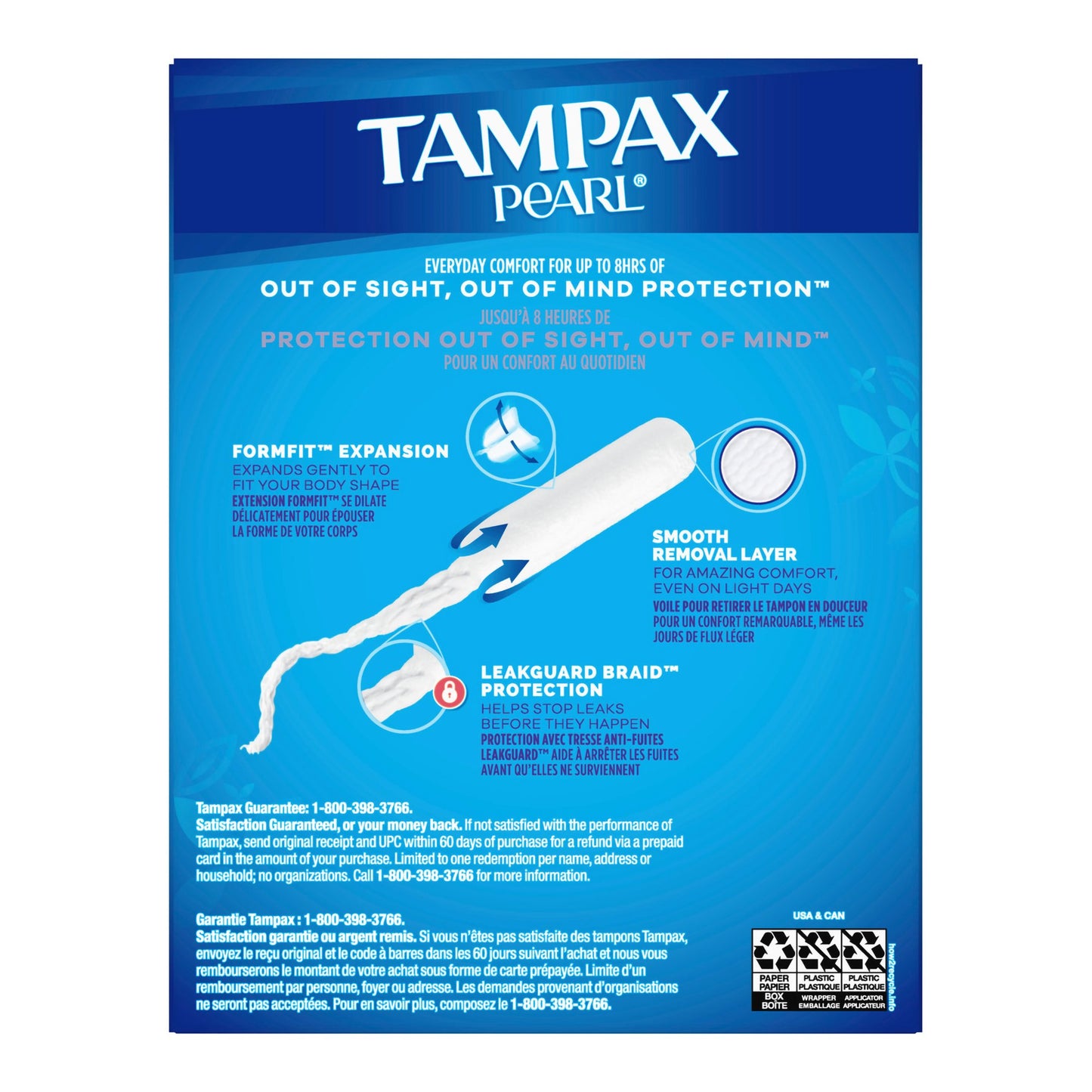 TAMPON, TAMPAX PEARL APPL SUPER UNSCNTD