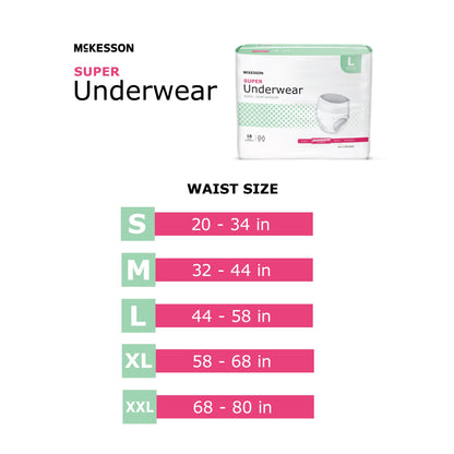 UNDERWEAR, SUPER LG 44-58