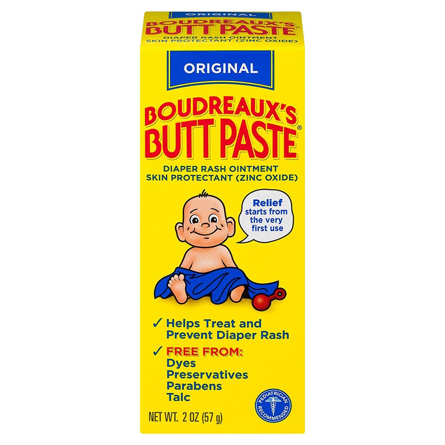 BOUDREAUX BUTT, PASTE 16% ZINCOXIDE 2OZ