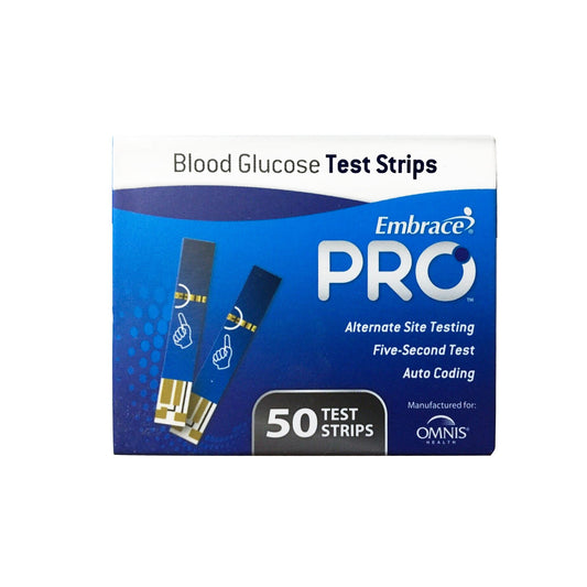 TEST STRIP, BLD GLUC EMBRACE PRO