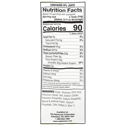 SQWINCHER, PDR MIX LMN LIME MAKES 1GL