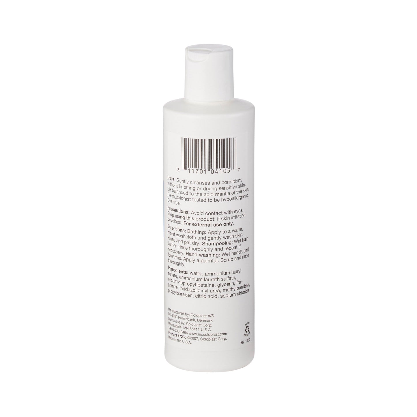 SHAMPOO, GENTLE RAIN SKIN CLEANSER MILD 8OZ COLPLT
