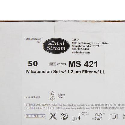 IV EXTENSION SET, STND BORE FILTER 1.2M M/F LL 9"