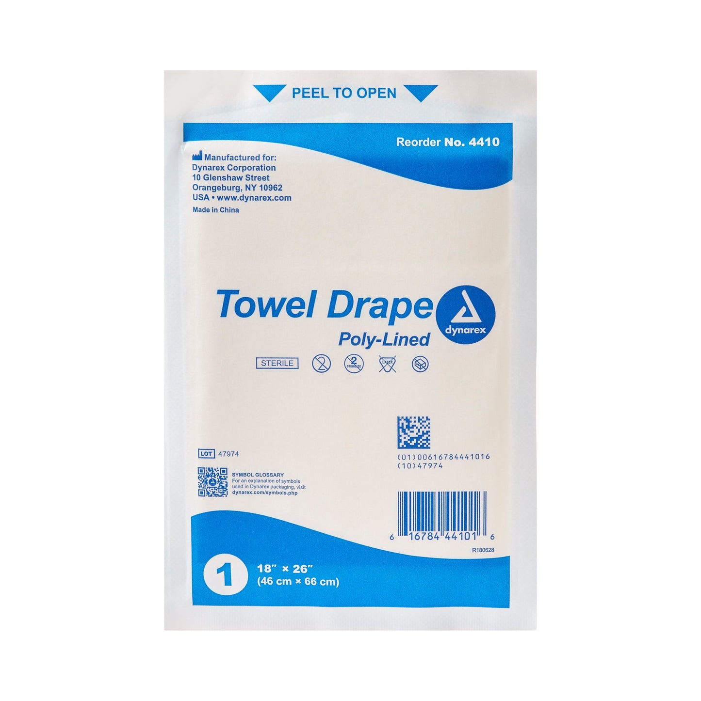 DRAPE, POLY DISP STR 18X26