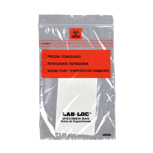 BAG, SPECIMEN CLR BIO ZIP 6X92MIL