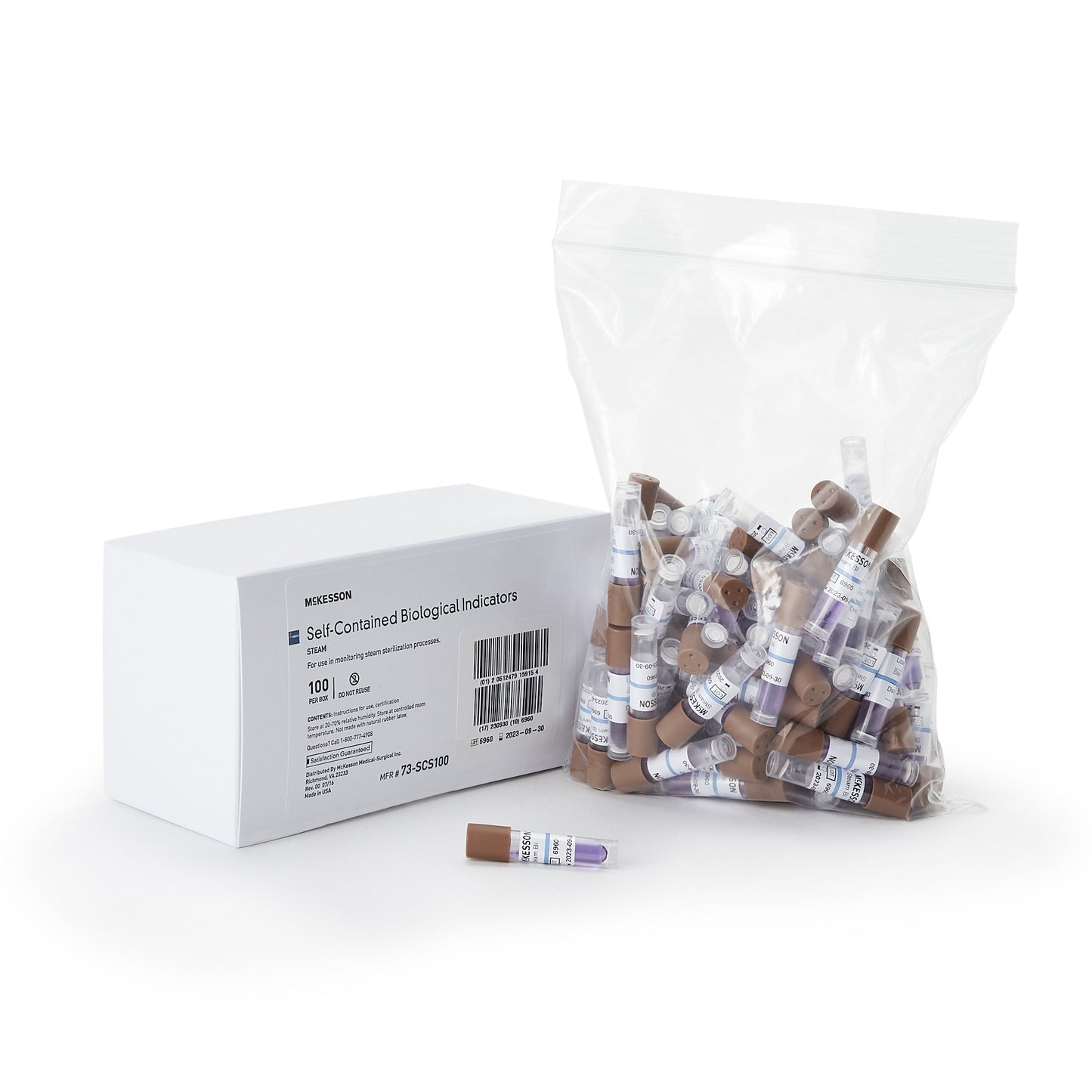 INDICATOR, BIOLOGICAL STEAM SLF-CONTAIN