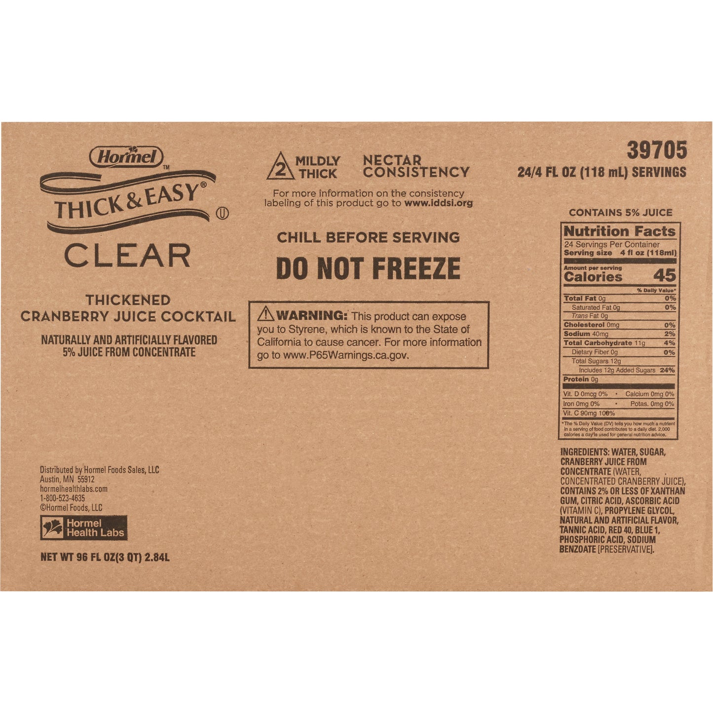 THICK & EASY, JUICE THICKENEDCRNBRRY NECTAR 4OZ