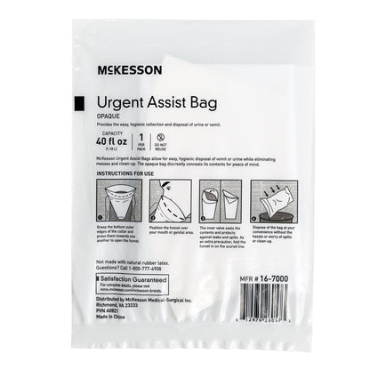 BAG, VOMIT WHT OPAQUE 40OZ
