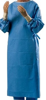 GOWN, SURG UNREINF DISP AAMI 3BLU 2XLG