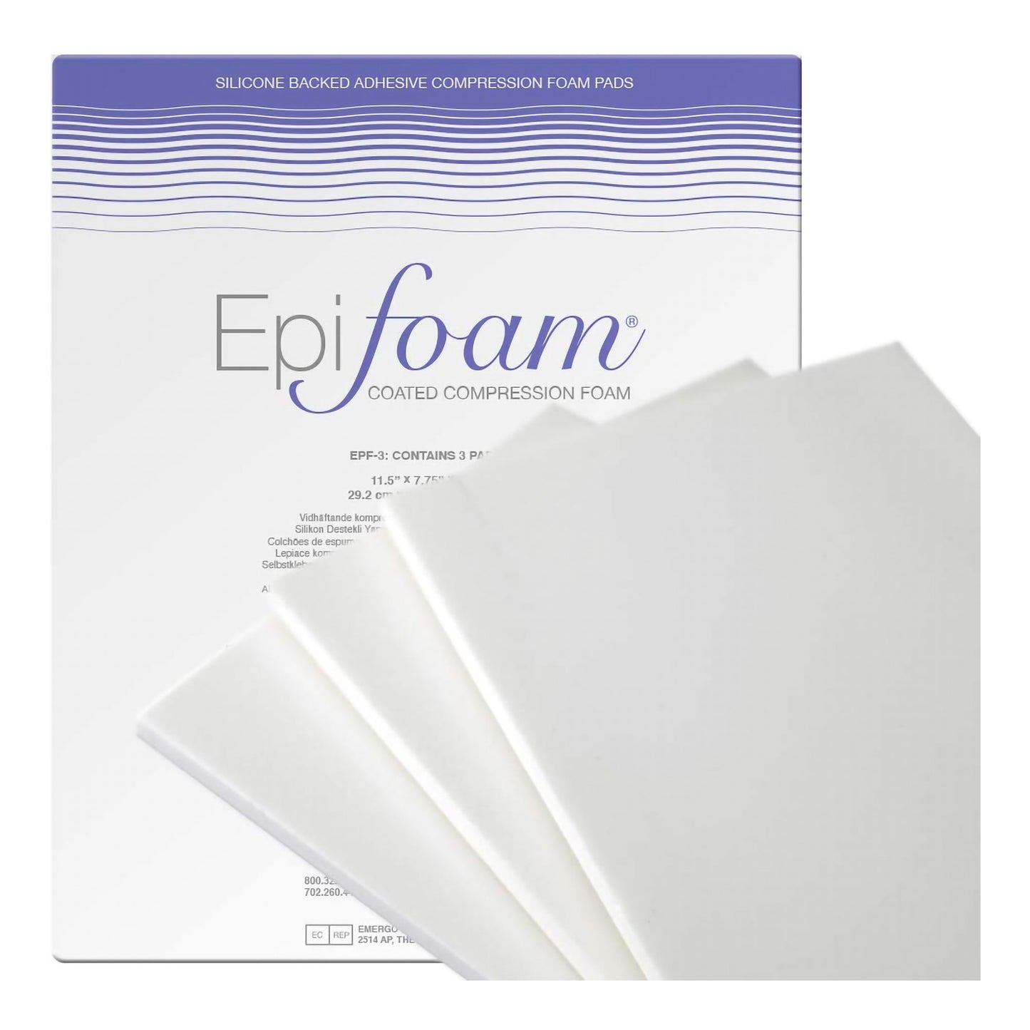 PAD, BANDAGE COMPRSN EPIFOAM PAD NS 7.5X11"