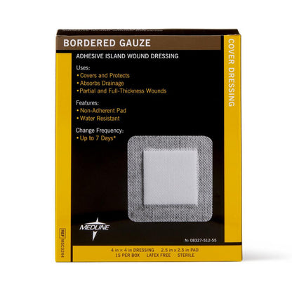 GAUZE, BORDER 4"X4"