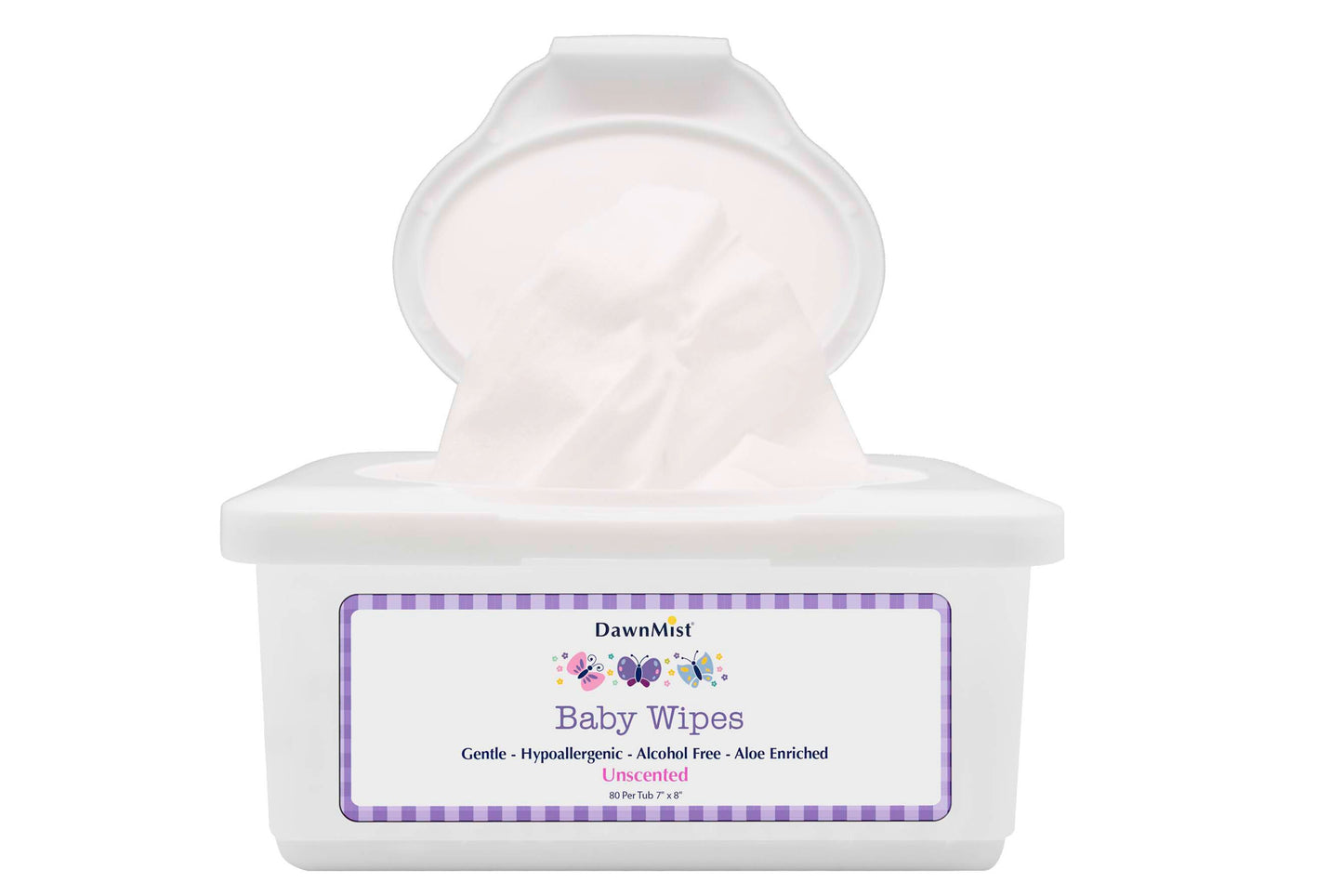 WIPE, BABY DAWN MIST UNSCNTD 61/2"X8 1/2"
