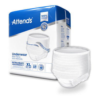 UNDERWEAR, ATTENDS X-ABSORBENCY DISP XLGE