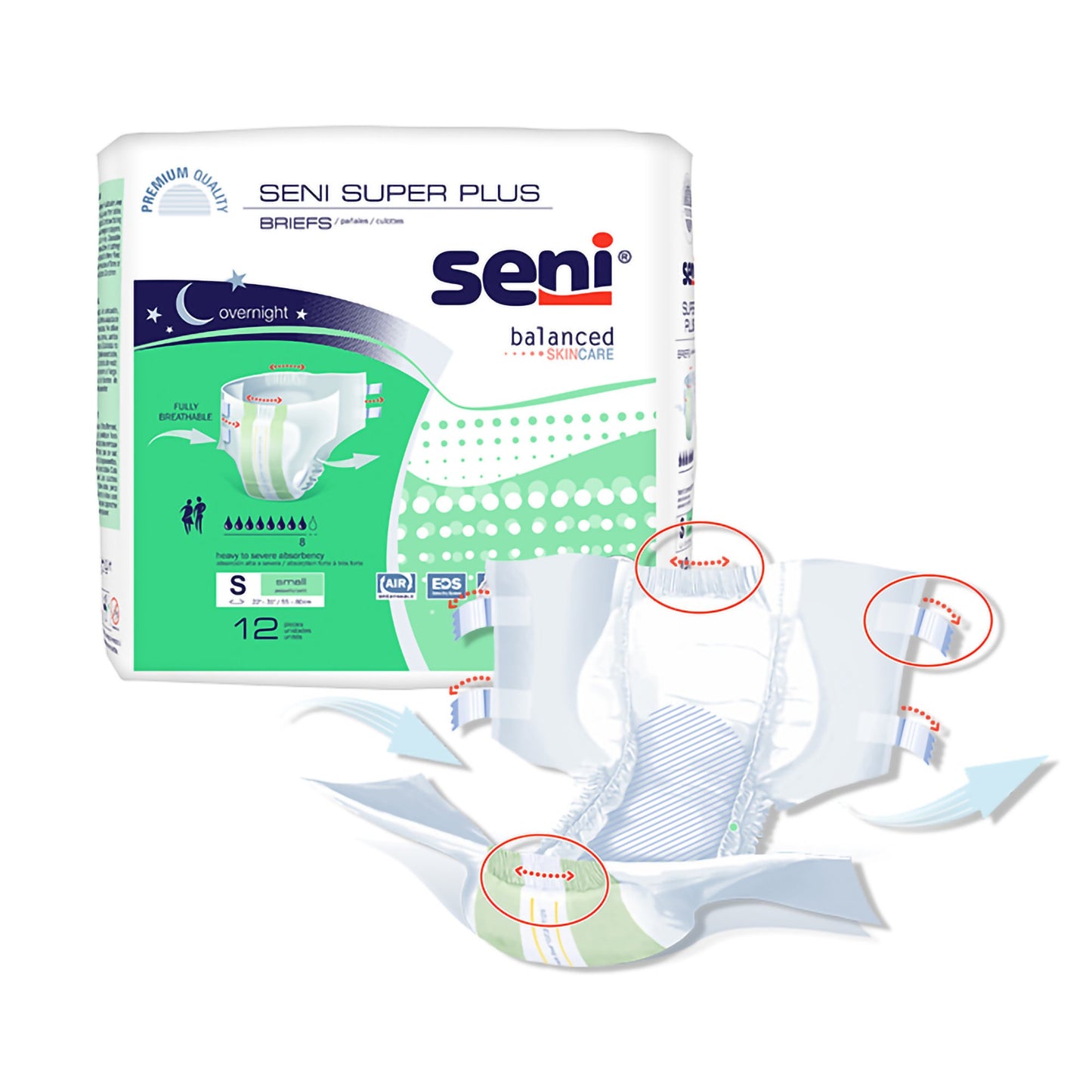 BRIEF, INCONT SENI SUPER PLUSSM 22"-31"