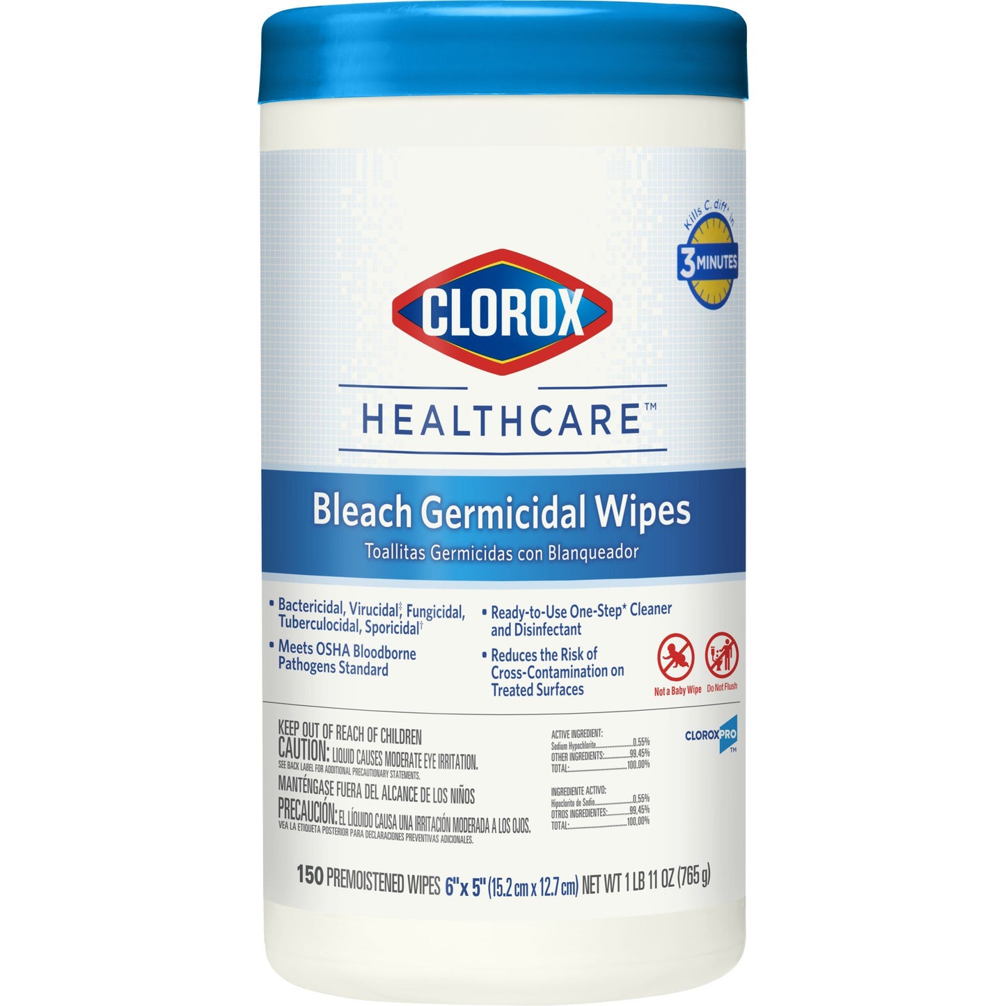 WIPE, CLOROX GERMICIDAL 5X6