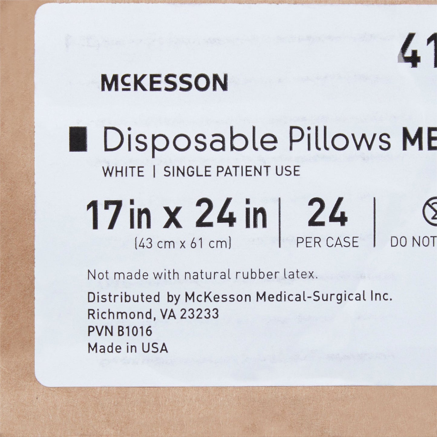 PILLOW, DISP MED LOFT WHT 17X24