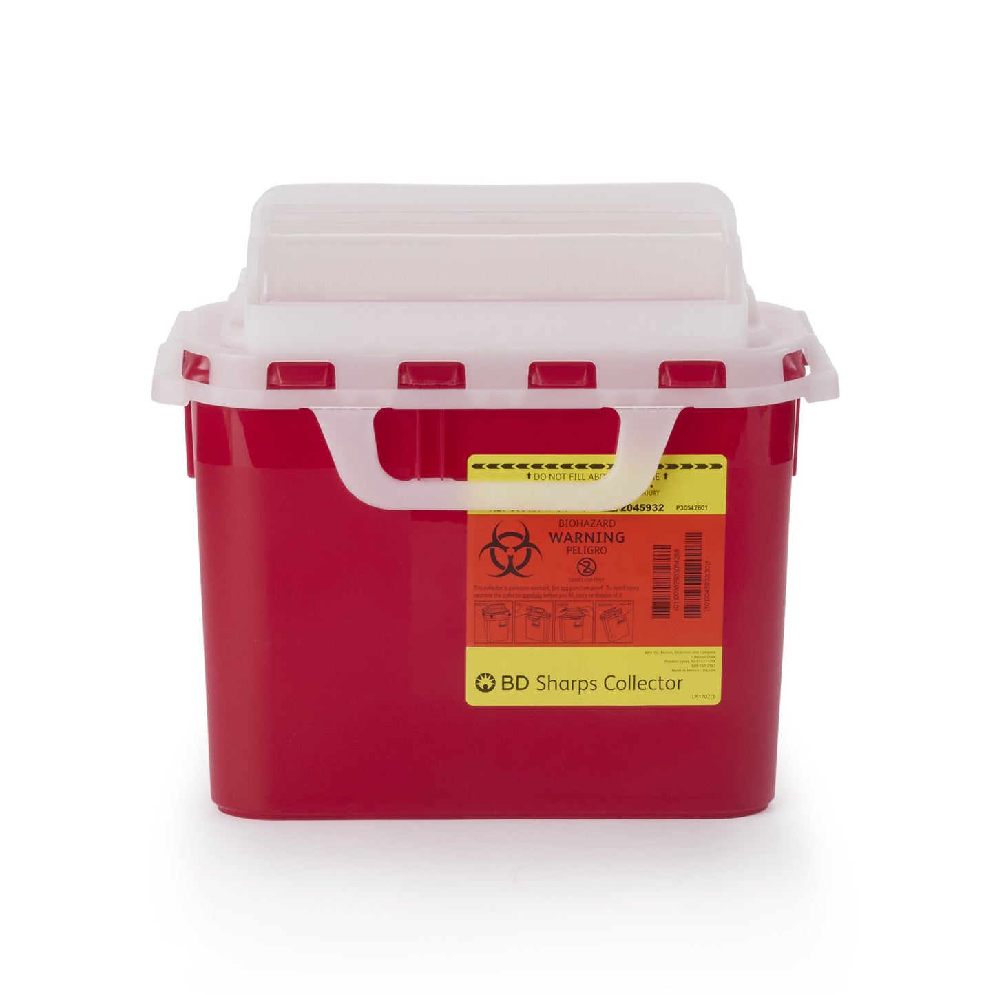 CONTAINER, SHARPS RED 5.4QT