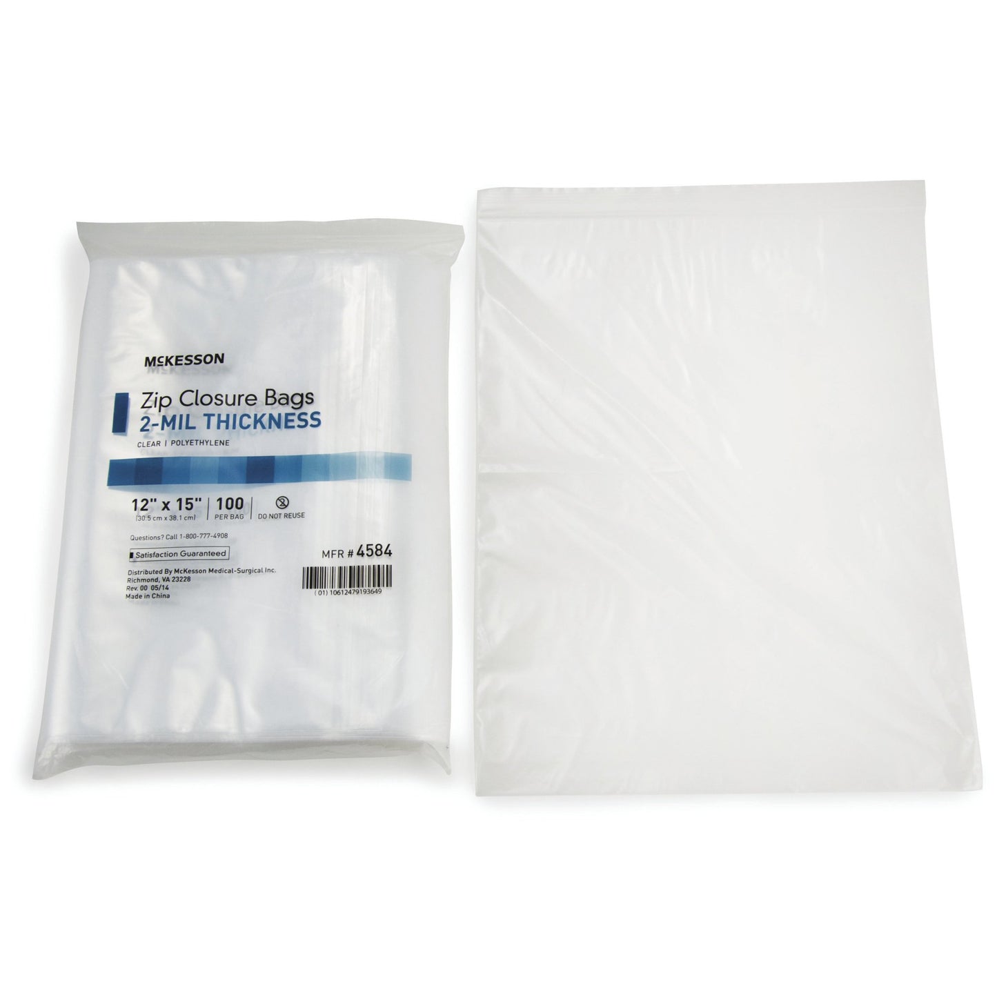 BAG, ZIP LOCK 12X15