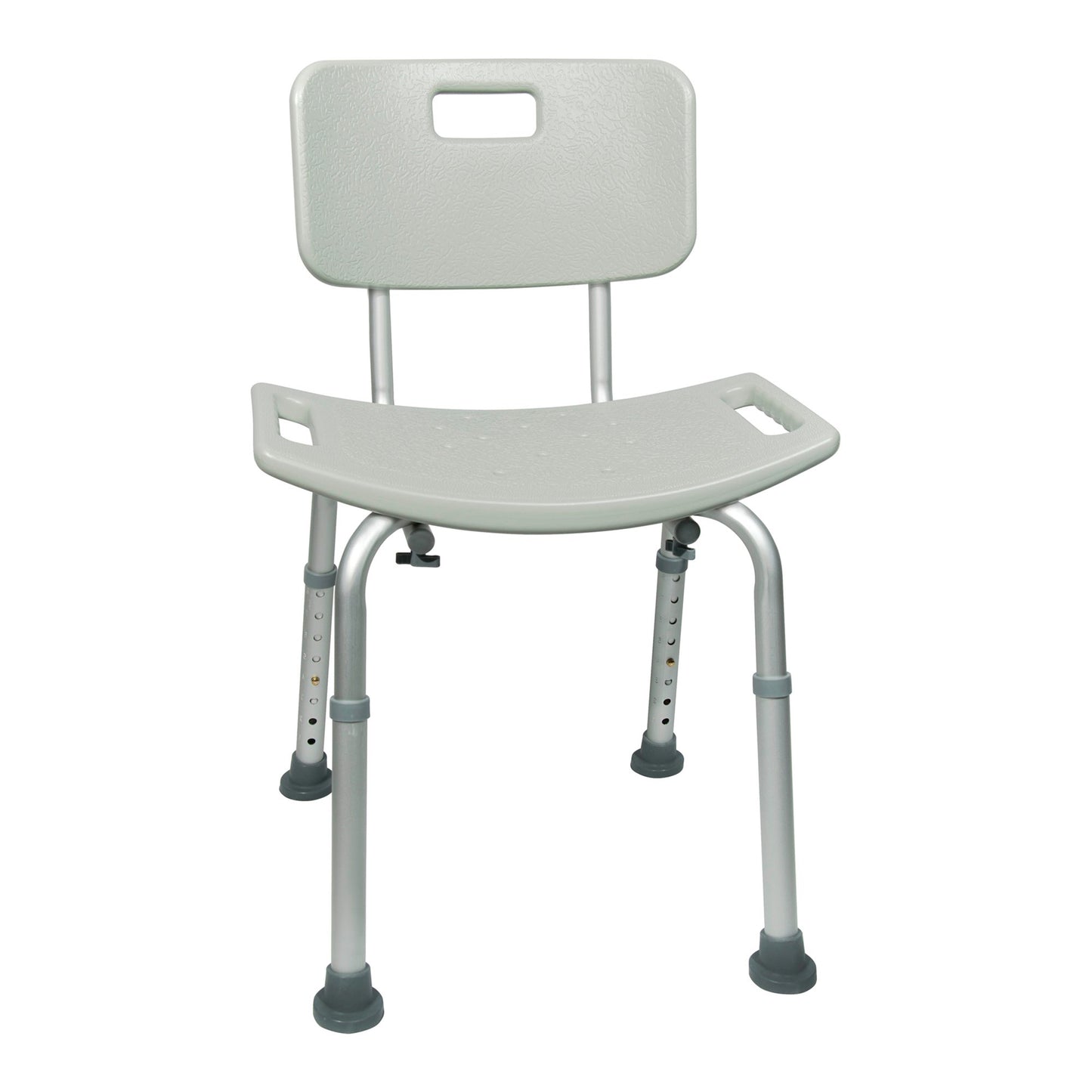BENCH, BATH W/BACK ALUM FRAME300LBS