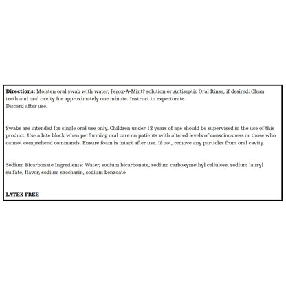 SWAB, ORAL W/ NA BICARB