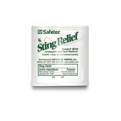 WIPE, STING RELIEF TOWELETTES