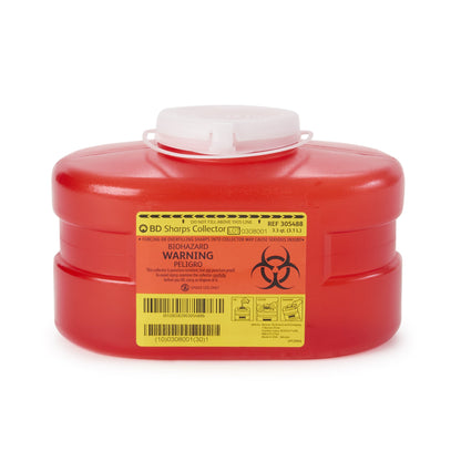 CONTAINER, SHARPS RED 3.3QT
