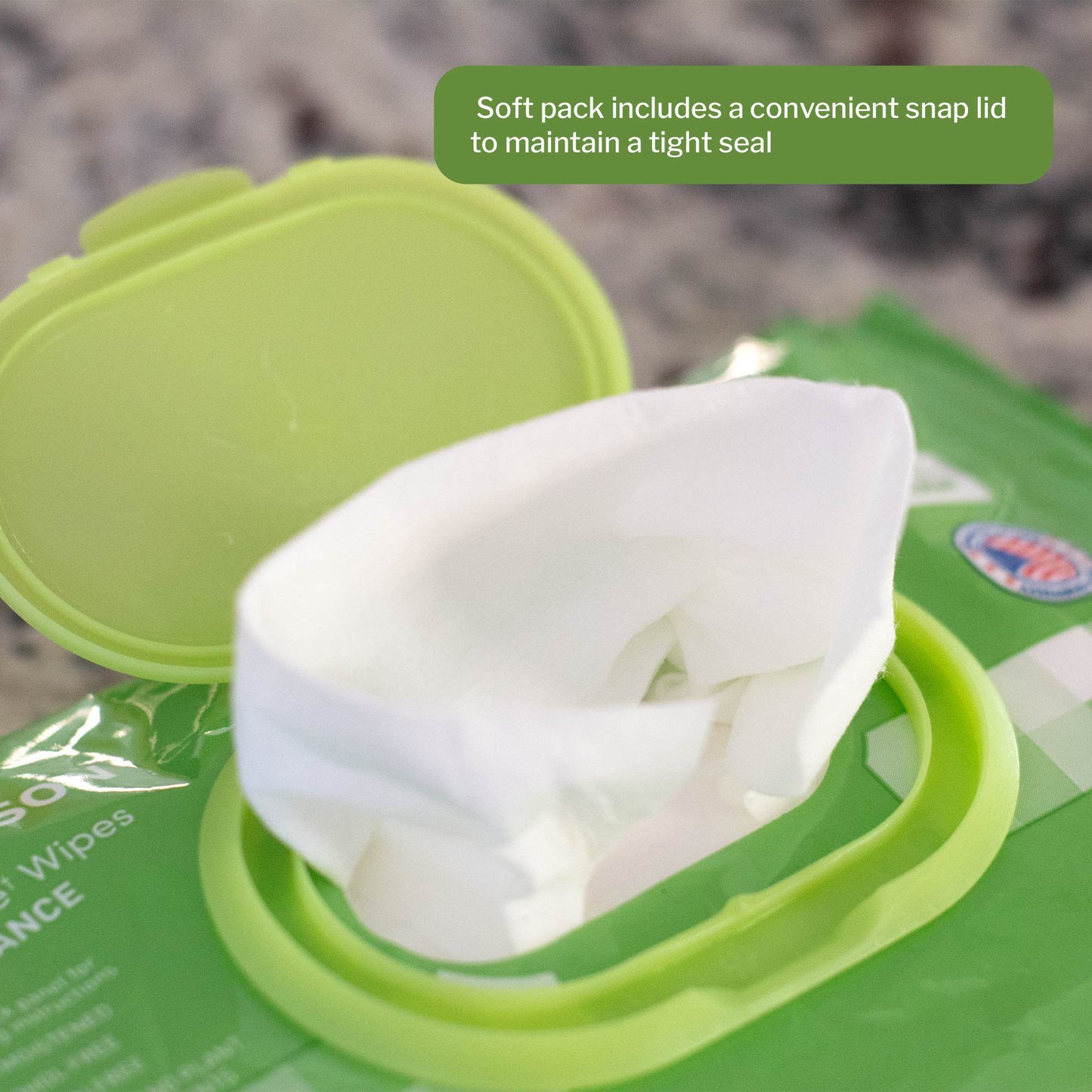WIPE, WET FLUSHABLE UNSCNTED SFT PK W/LID